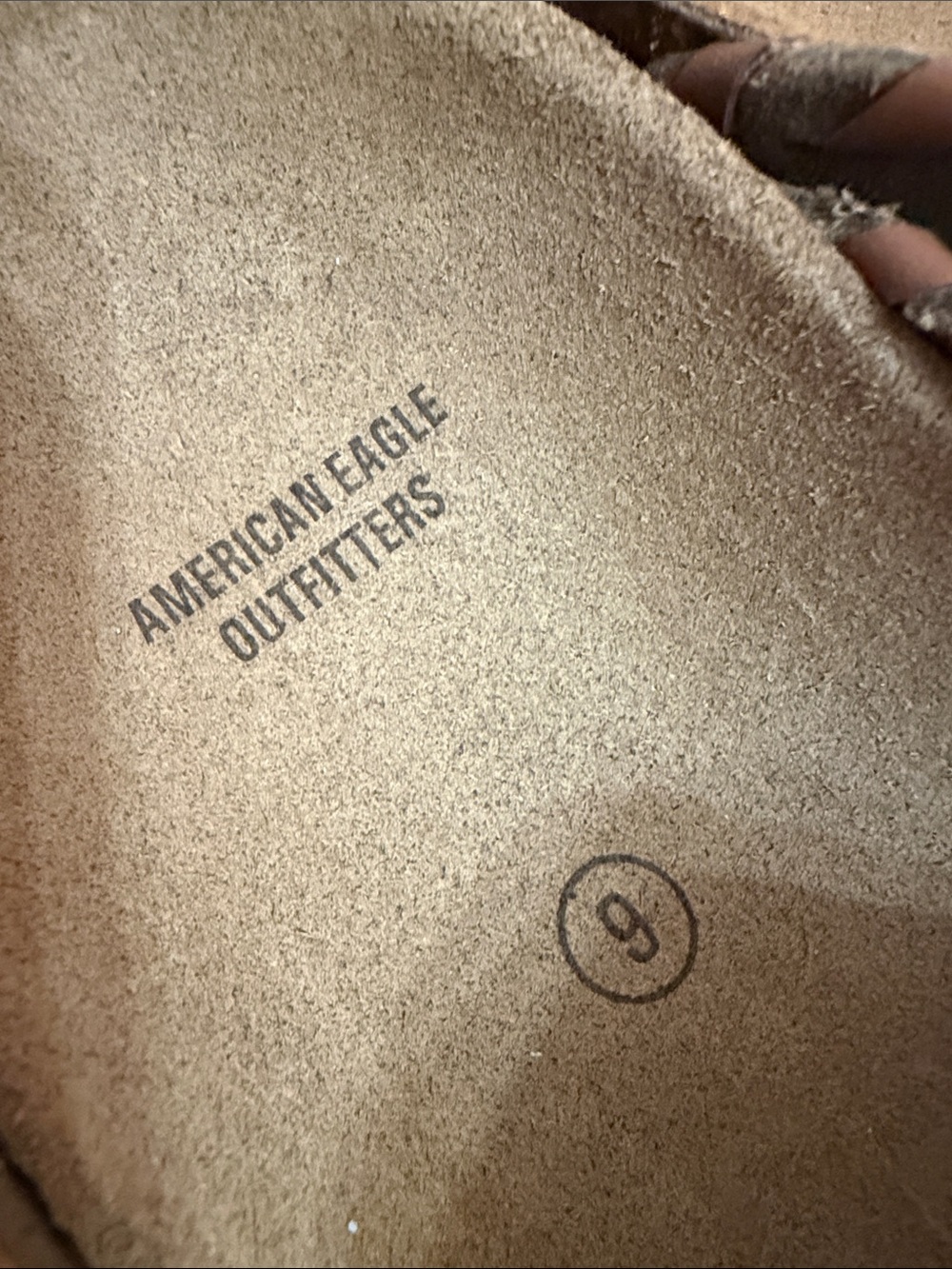 American Eagle Outfitters Brown Suede Braided Slide - Picture 2 of 6